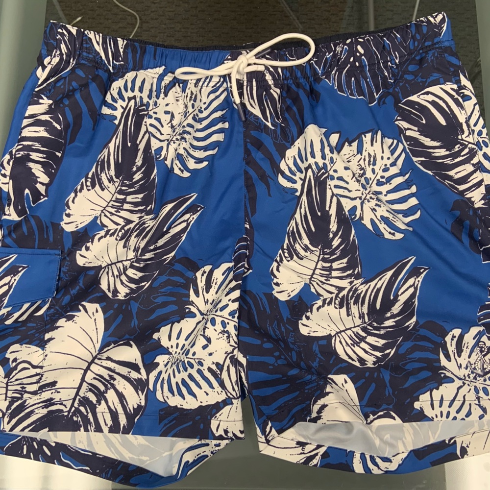 Paisley and Gray quick dry swimming trunks.  Protecting your skin!!!
